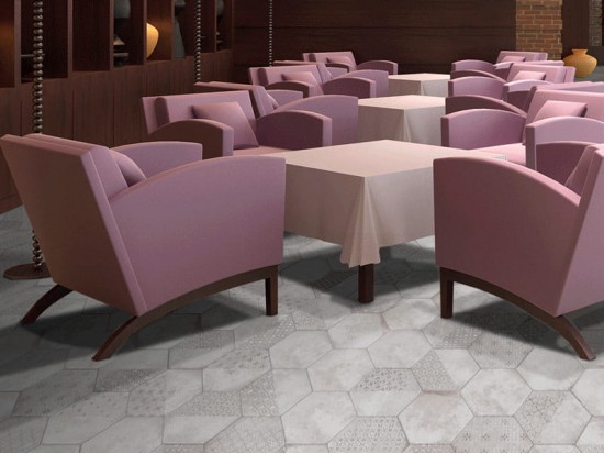 ROTERDAM HEX GRIS 22,5x25,9