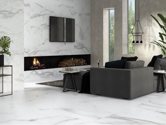 ARTISTIC WHITE DEC BRILLO RECT 33,3x90